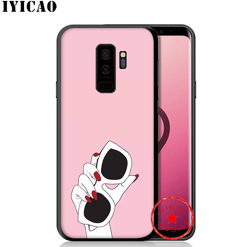 IYICAO лучший друг розовые руки мягкий чехол для телефона samsung Galaxy S10e S10 S9 S8 Plus S6 S7 Edge