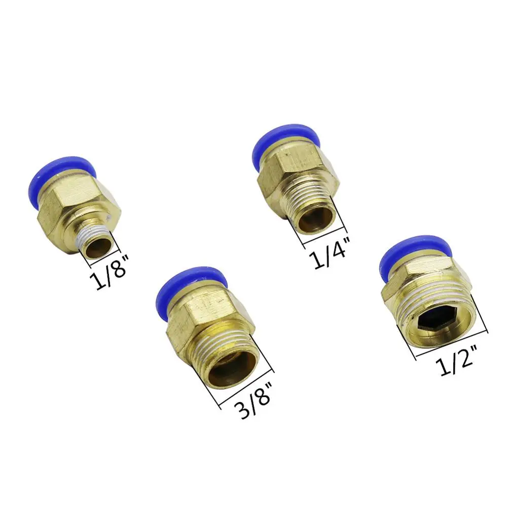 Садовая ирригация 1/8 'ɱ/4'' 3/8 'ɱ/2'' наружная резьба до 6 мм прямой