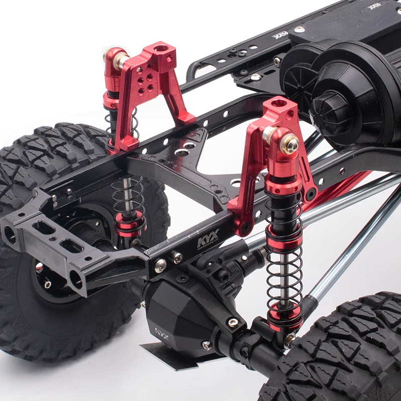 Soporte de amortiguador trasero de aleaci&oacute;n de aluminio CNC, torre de choque Axial Scx10 II 90046, soporte a prueba de golpes para actualizaci&oacute;n de coches RC 1/10-2