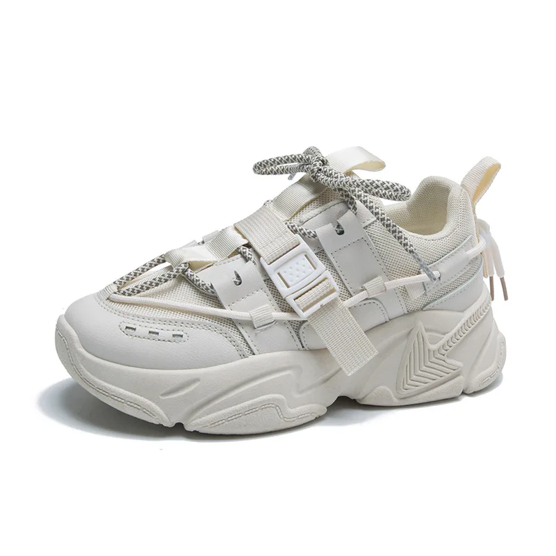 

Dad Shoes for Women Spring 2021 New Thick-soled White Sports Shoes Sneakers Women Tenis De Mujer White Women Shoes