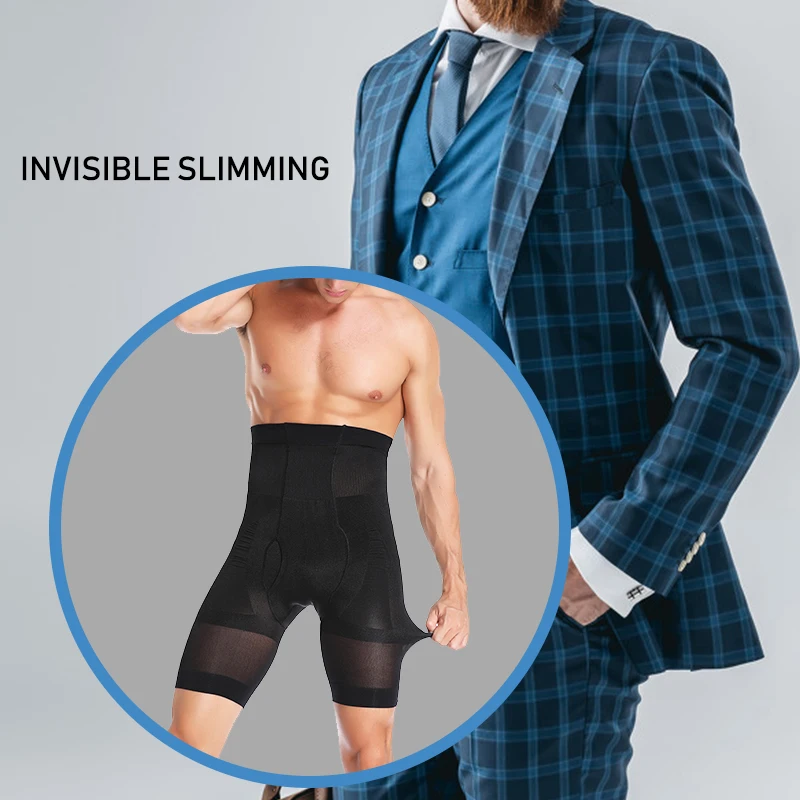 Men's Slimming Body Shaper Waist Trainer High Waist Shaper Control Panties Compression Underwear Abdomen Belly Shaper Shorts