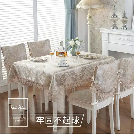 Европейская роскошная скатерть с вышивкой для обеденного стола кружевная
