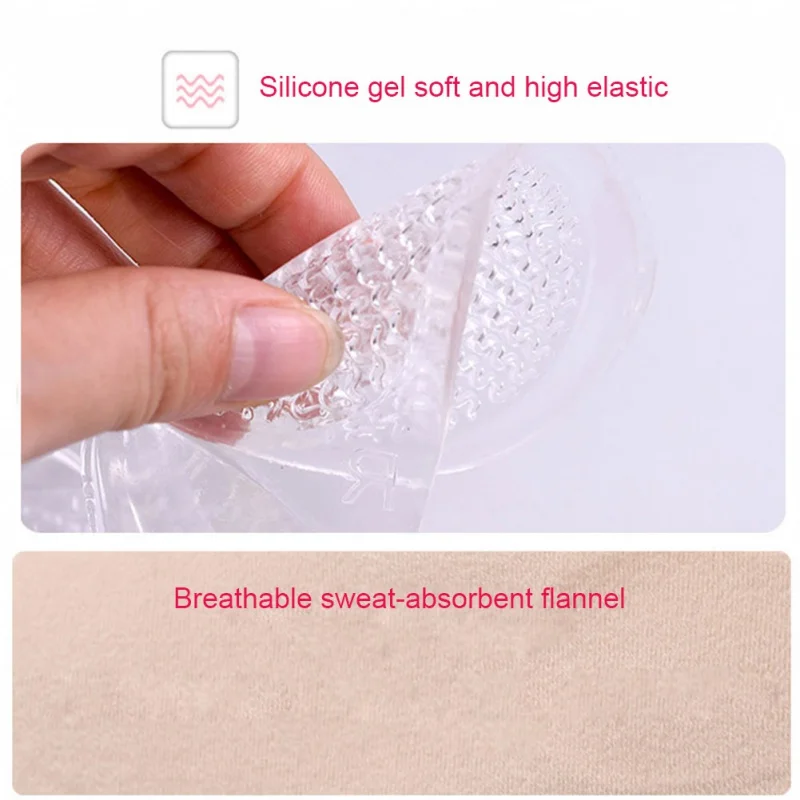 

Seven Points Non-Slip Silicone Insoles High Heel Cushion Relieve Pain Massage Insoles Transparent Feet Protection Pad