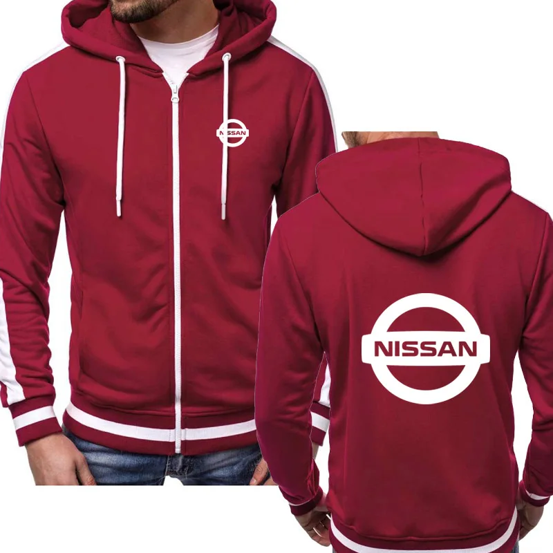 

2021 New Spring Autumn Men's Hoodies Nissan car logo printing high quality Cotton Fashion casual Men's hoodie