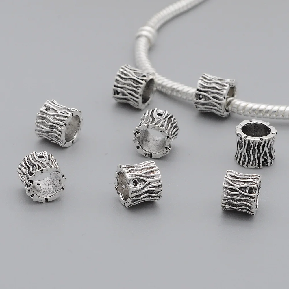 

15pcs/lot DIY Jewelry Spacer Beads Wholesale Silver Gold Charm Factory Price Spacers Sexangle Bead Flower Weave Custom Round