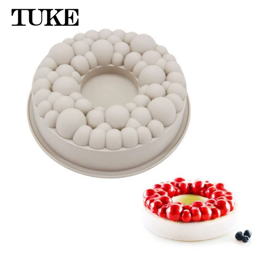 

Круглые формы для торта в виде вишни, силиконовая форма, антипригарная форма для выпечки, шифоновая вечерние ка для тортов