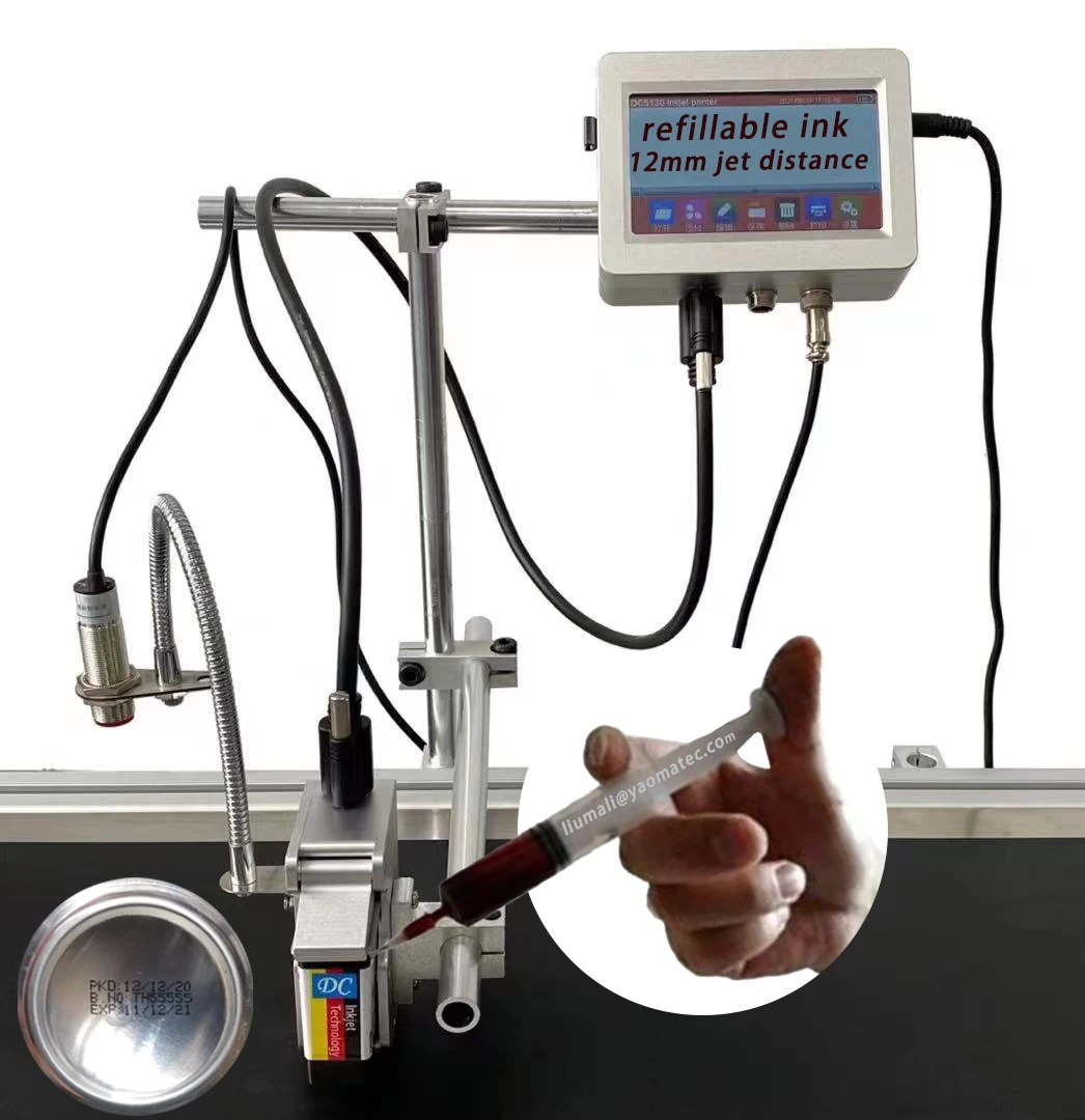 Заполняемый картридж с чернилами 13 5 мм для онлайн принтера маска датой и