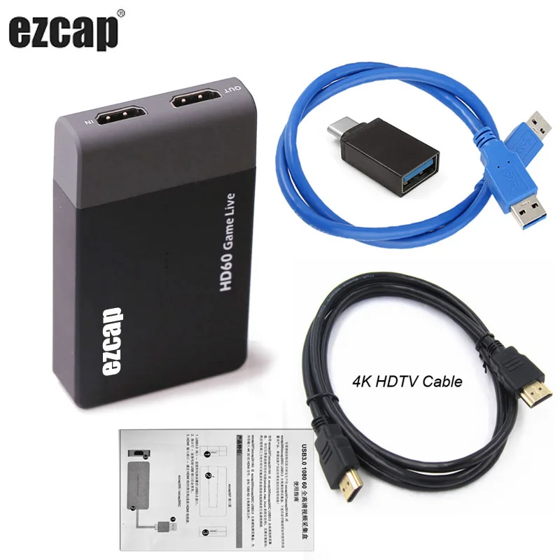 

USB3.0 видео запись карта 1080P видео запись коробка HDMI к USB 3,0 игра потоковая трансляция в прямом эфире микрофон в микрофон HD Loop Out