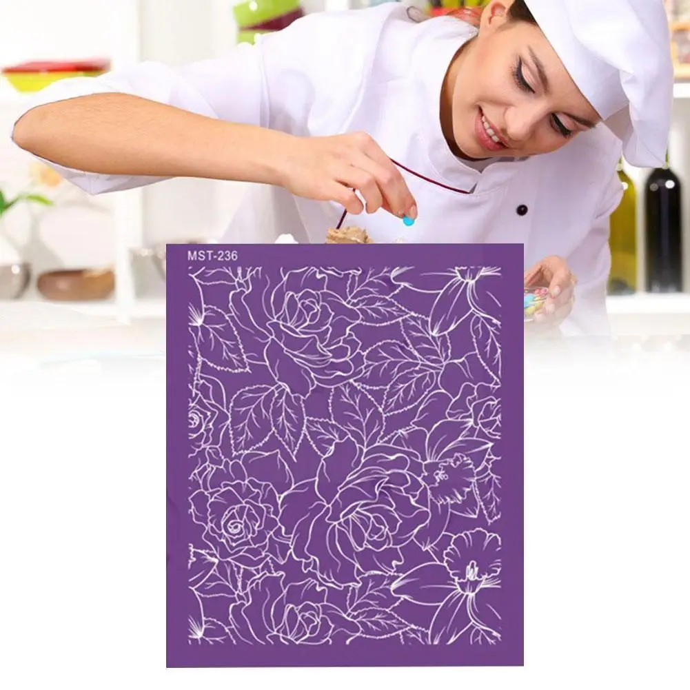 1 шт. Необычные кружевные трафареты для украшения торта на свадьбу или вечеринку