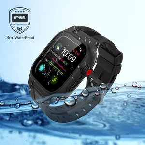 ShellBox IP68 Waterproof Case For Apple Watch 8 7 6 5 4 3 2 SE 45 44 42 41 40 mm Armor Cover Diving  in India