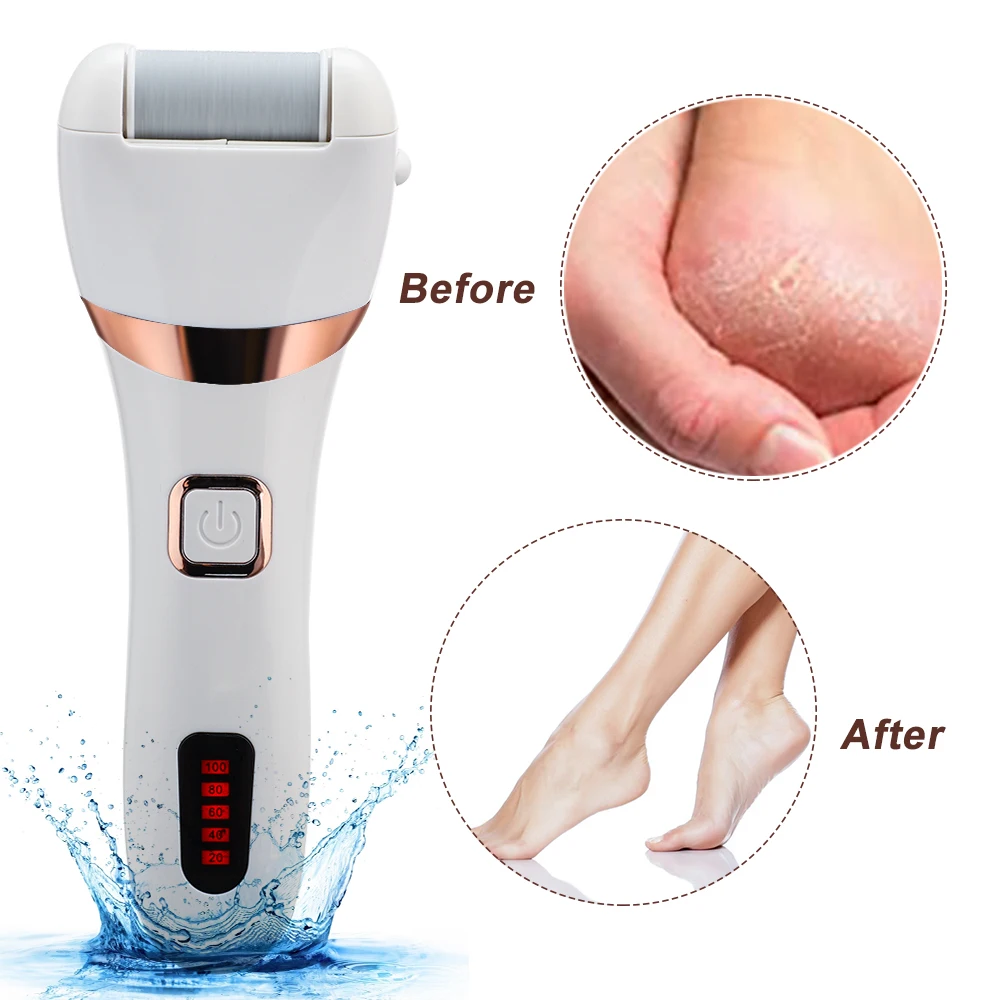 

Foot Care Tool Rechargeable Foot Callus Remover 3 Type Grinding Head Waterproof Cracked Dead Skin Pedicure Tool Foot File