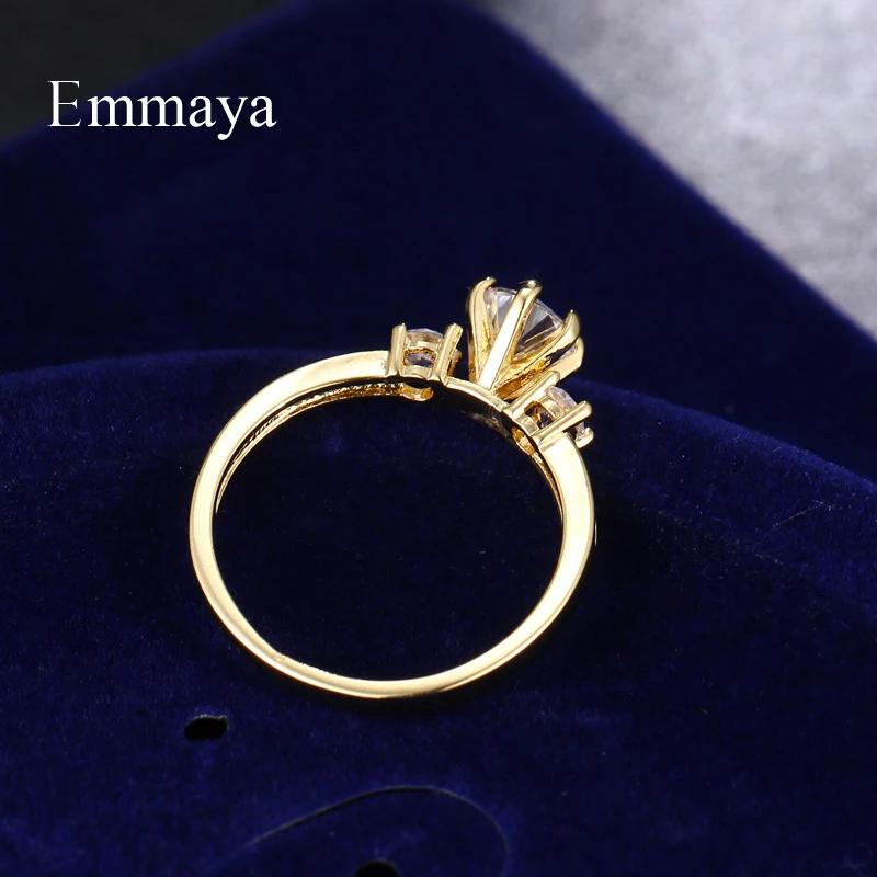 Emmaya Новые блестящие ювелирные изделия для женщин очаровательное кольцо с