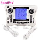 Электронный импульсный массажерtens Ems Тренажер Массажер для тела мышечный Стимулятор для спины массаж шеи и тела двухканальный терапевтический аппарат