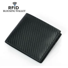 Новинка мужской кошелек из натуральной кожи с блокировкой RFID