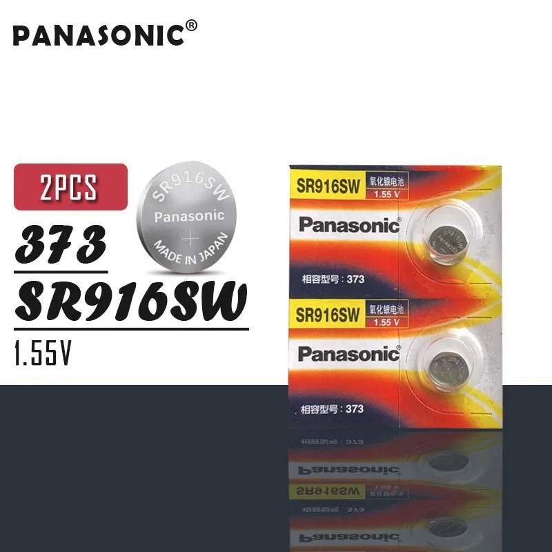 Оригинальный аккумулятор Panasonic 9 5*1 6 мм 2 шт. 1 55 в SR916SW с оксидом серебра 373 D373 SR68 V373