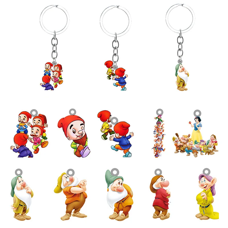 Брелок из мультфильма Белоснежка и семь гномов Disney полимерный брелок эпоксидной