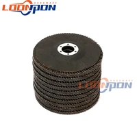 10pcs 5125mm 80 grit metal polishing flap sanding discs abrasive grinding wheels with 78 aperture for angle grinder