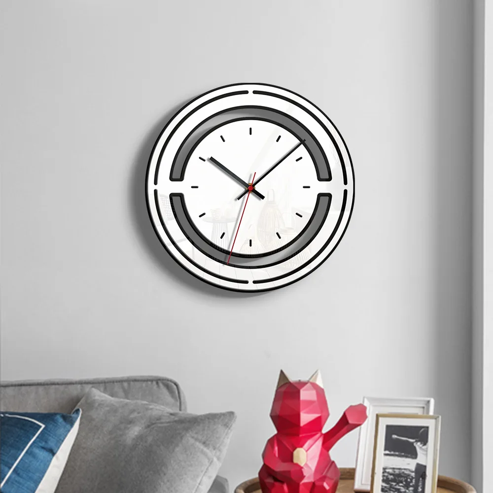 Скандинавские креативные модные цифровые простые настенные часы современный