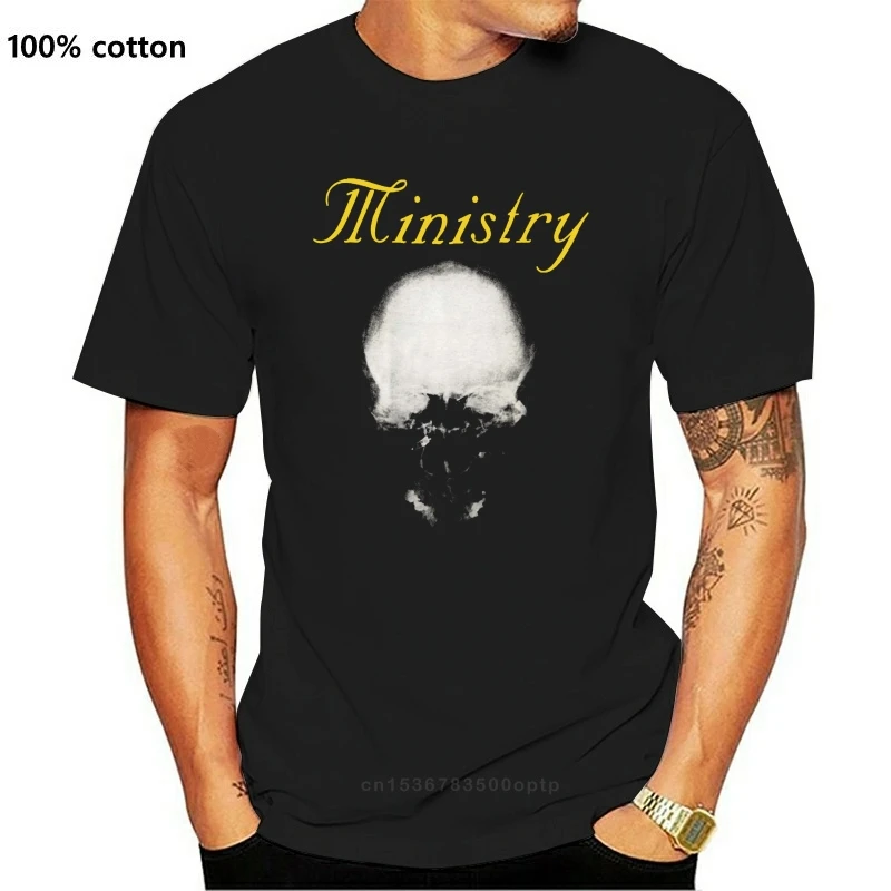 

Забавная Мужская футболка, Мужская Необычная футболка с черепом министерства разума