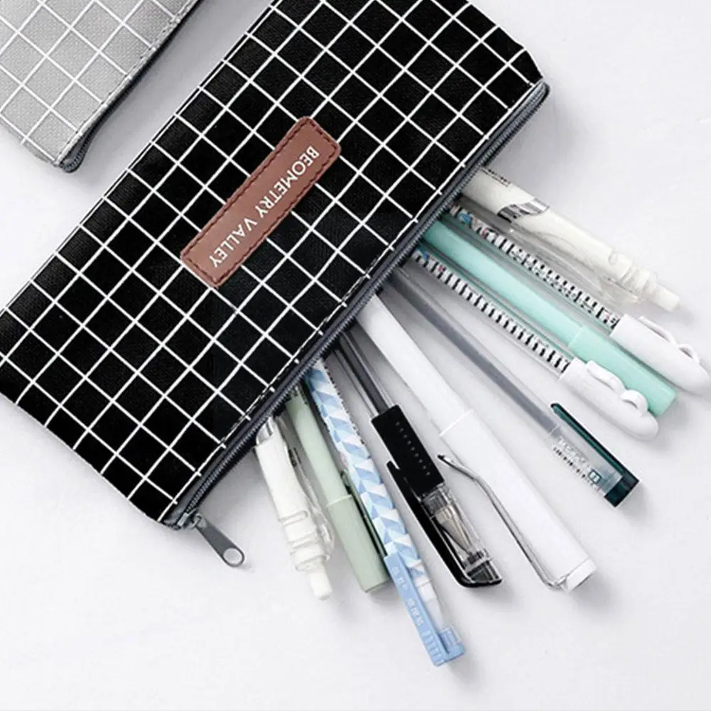

1pcs Small Square Lattice Dots Pencil Office Pencils Student Stationery Material School Supplies Storage A2m6 Ba V1n5