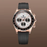pagani design 2022 new 1664 meteorite dial mens watches luxury sapphire quartz watch for men sport chronograph men reloj hombre