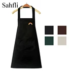 Фартуки унисекс, без рукавов, с радужным рисунком, водонепроницаемые, с карманом