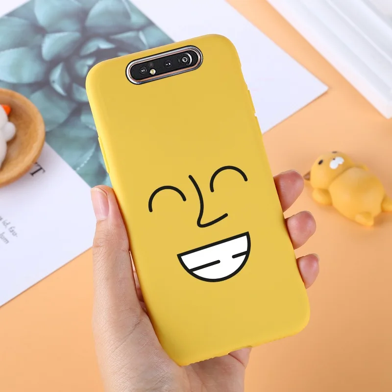 Yello ТПУ чехол для samsung Galaxy A80 силиконовый милый для samsung задняя крышка A 80 A805F A50 A70 A10 A20 A10S A40 протектор черный