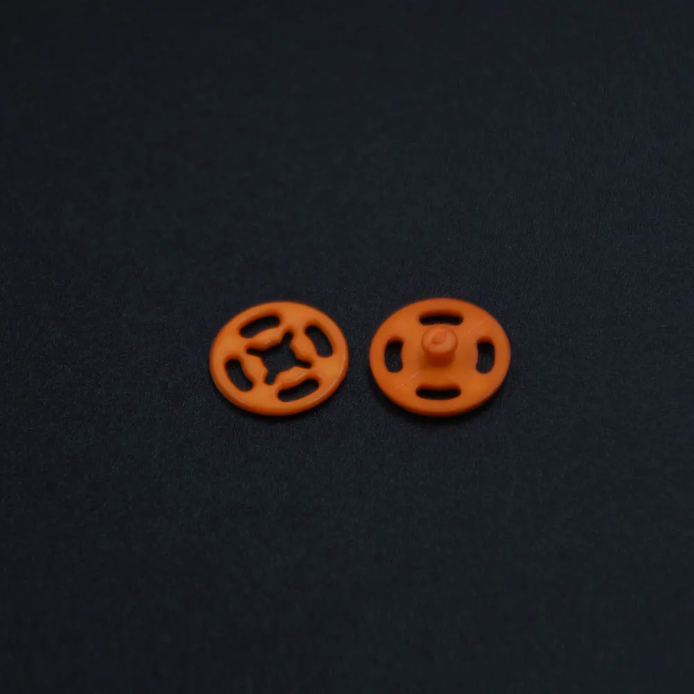 Orange 30 компл./лот) прозрачная невидимая, не скользящая, Высококачественная пуговица, пряжка, круглая, для маленьких детей, маленькая пластиковая кнопка для женщин - Цвет: Orange