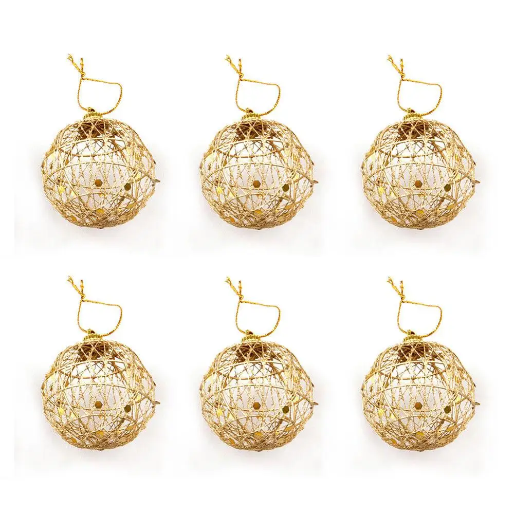 Рождественские украшения новогоднее Рождественское дерево подвески с золотыми