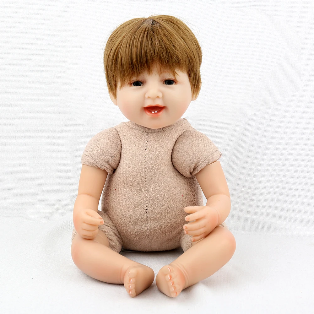 

16'' 40cm cloth body silicone vinyl reborn baby doll children playmate soft real touch toys for gift on Birthday and Xmas