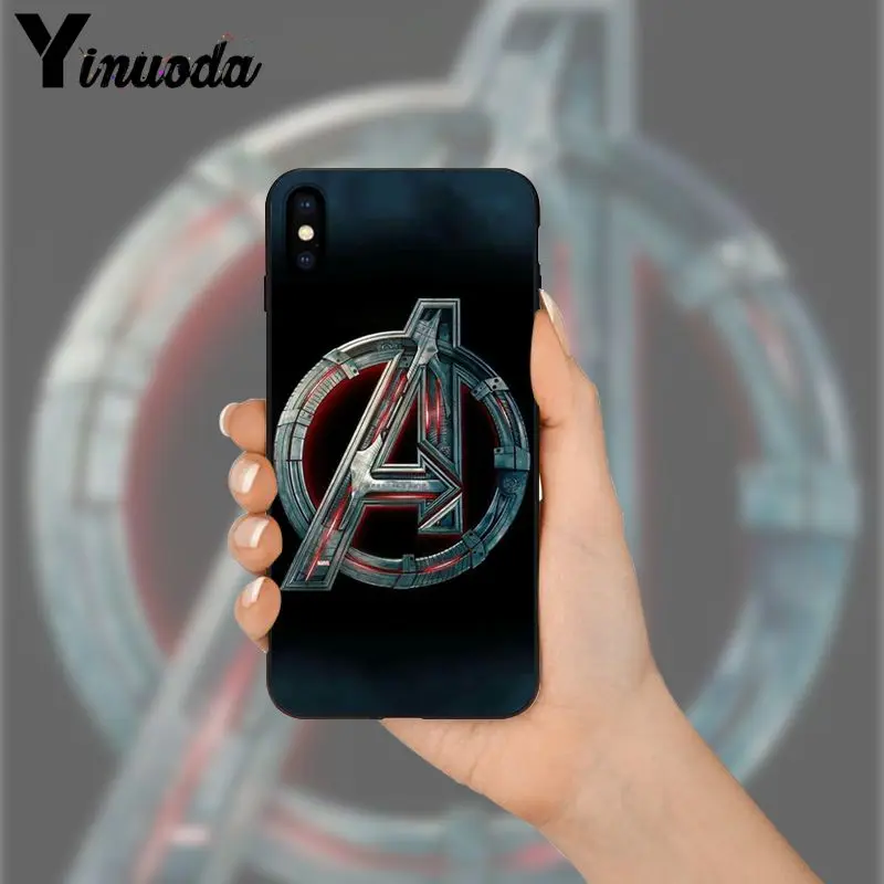 Yinuoda чудесный Супермен Venom щит Человек паук чехол для телефона iPhone 5 5Sx 6 7 7plus 8 8Plus X XS