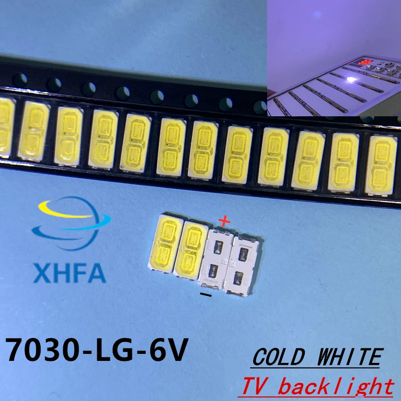 200 шт. для LG Innotek светодиодный Светодиодный фонарь с подсветкой 1 Вт 7030 6 в холодный