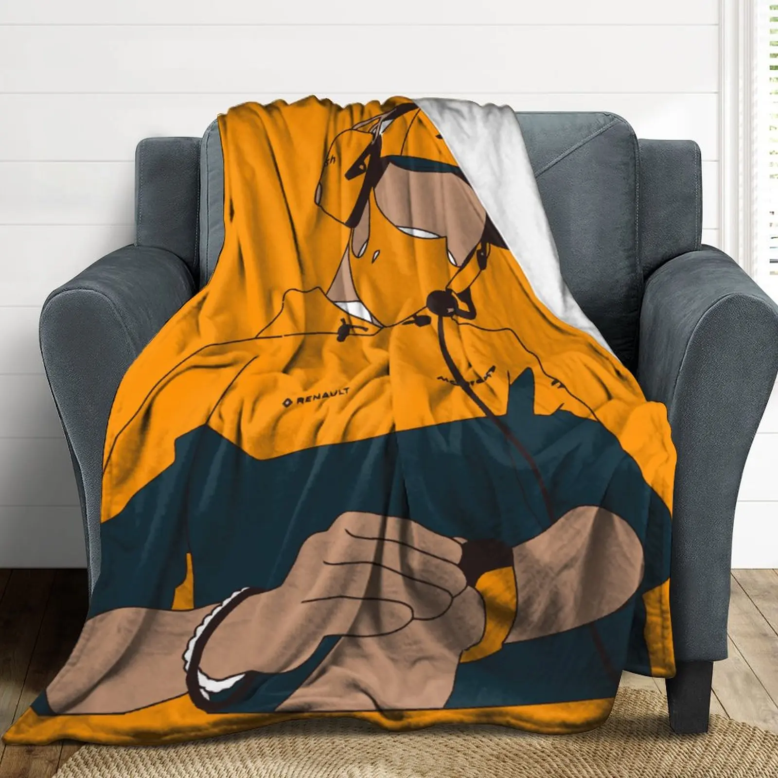 

Flannel Blanket 4 Lando Norris Ultra Soft Micro Fleece Vertical Cozy Lightweight Microfiber All Season Bedroom Living Room