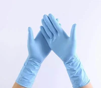 50pcs disposable gloves white nitrile rubber latex gloves food laboratory cleaning plastic 12 inch long thick durable gloves