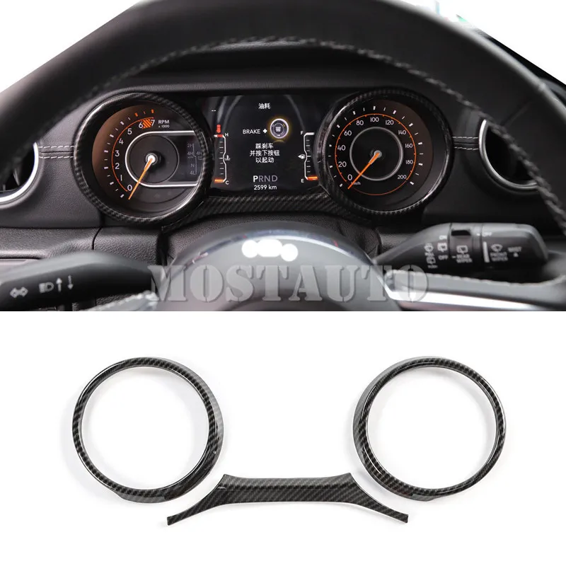 Для Jeep Wrangler JL передняя кромка приборной панели молдинговая крышка отделка 2018 2019 3