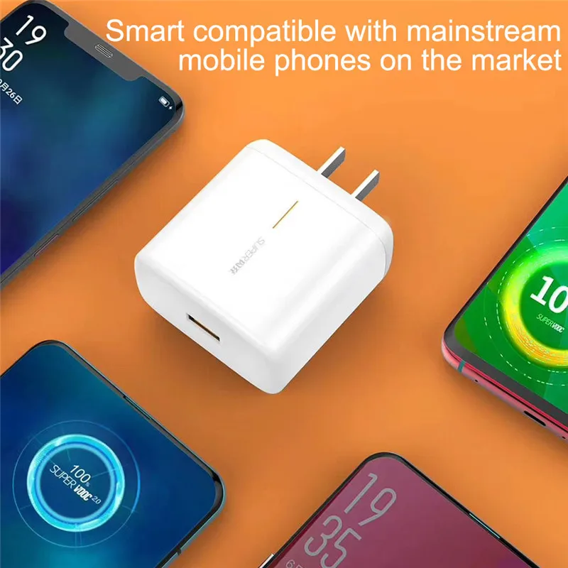 65w gan supervooc 2 0 fast charger for oppo find x2 pro reno 5 5g 3 4 pro ace 2 x20 x2 realme x50 pro rx17 pro type c usb cable free global shipping