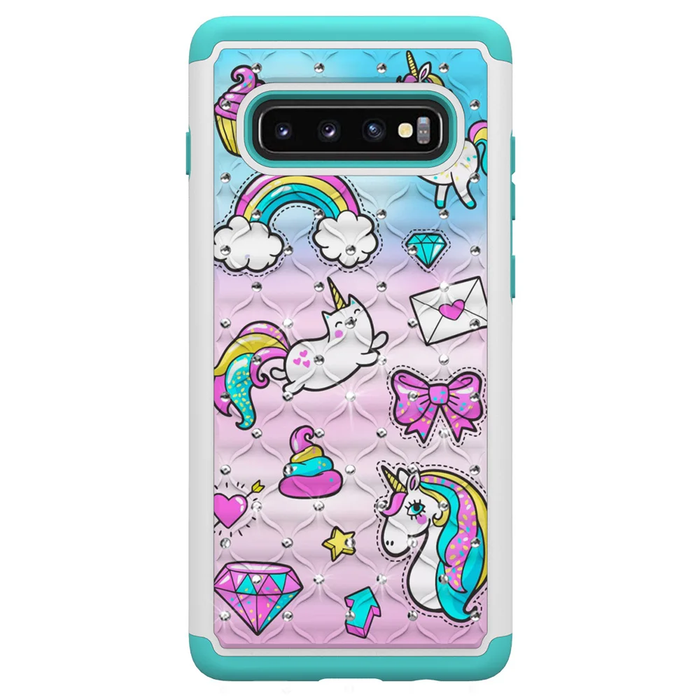 Чехол для samsung Galaxy A50 A30 A20/A6 2018/J3 Emerge/S8 S9 S10 из силикагеля + PC милый чехол с