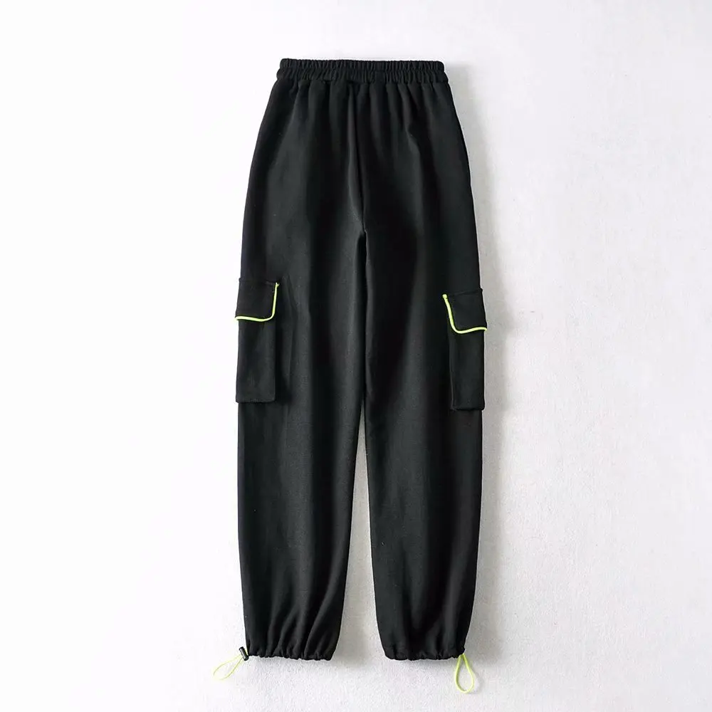 

Drawstring Waist Cargo Pants For Women Summer Autumn Streetwear Hip Hop Jogger Carrot Pants Harajuku Pantalones Sweat Trousers