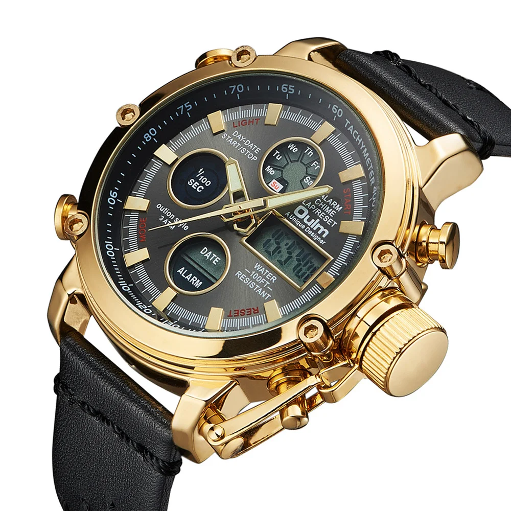 

Leather watches fashion men's watches electronic quartz European and American style watches