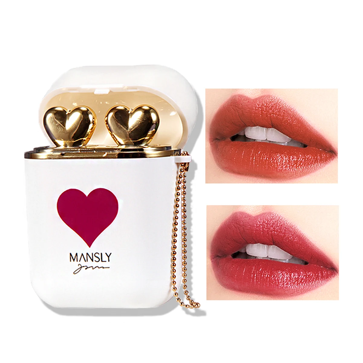 MANSLY 2 шт./компл. матовая губная помада Красная стойкий водостойкий увлажняющий