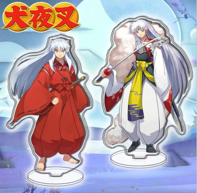 Inuyasha Sesshoumaru прозрачный фигурка на акриловой подставке настольное украшение