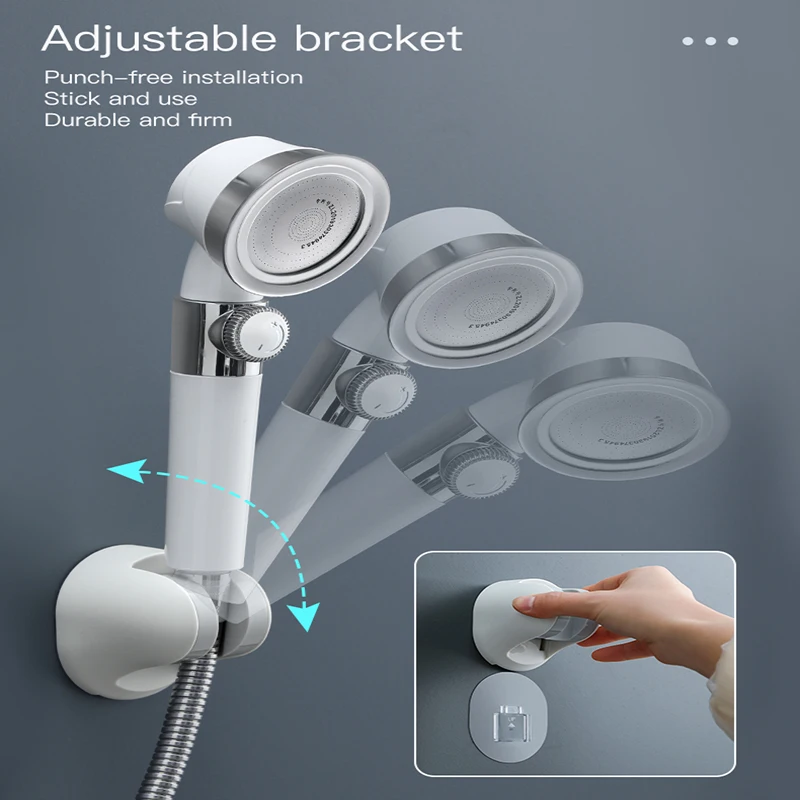 Аксессуары для ванной комнаты Набор под давлением Насадки душа шлангом