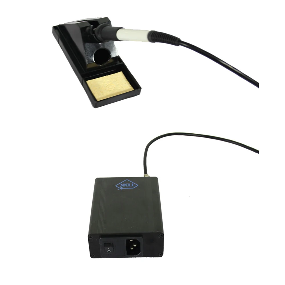 

TBK T12 термостатическая пайка Утюг 60 Вт паяльная станция с термостатом 200 градусов-500 градусов 24V 110V/220V соответствуют описанию 1,1 м