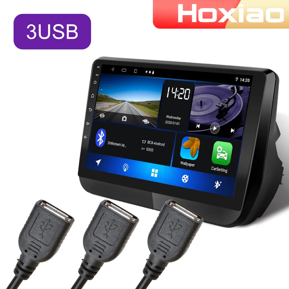 Автомобильный Android размеры 9 и 10 дюймов 2 Din RDS Двойной объектив автомобиль радио 4