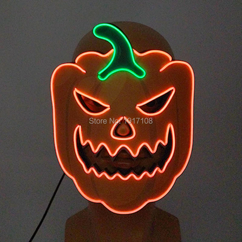 YEAHUI предназначен маска из ЭВА с EL провода Хэллоуин вечерние для лица своими