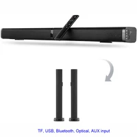ultra slim detachable bluetooth tv sound bar 37 inch wireles speaker built in subwoofer soundbar with optical for led tv