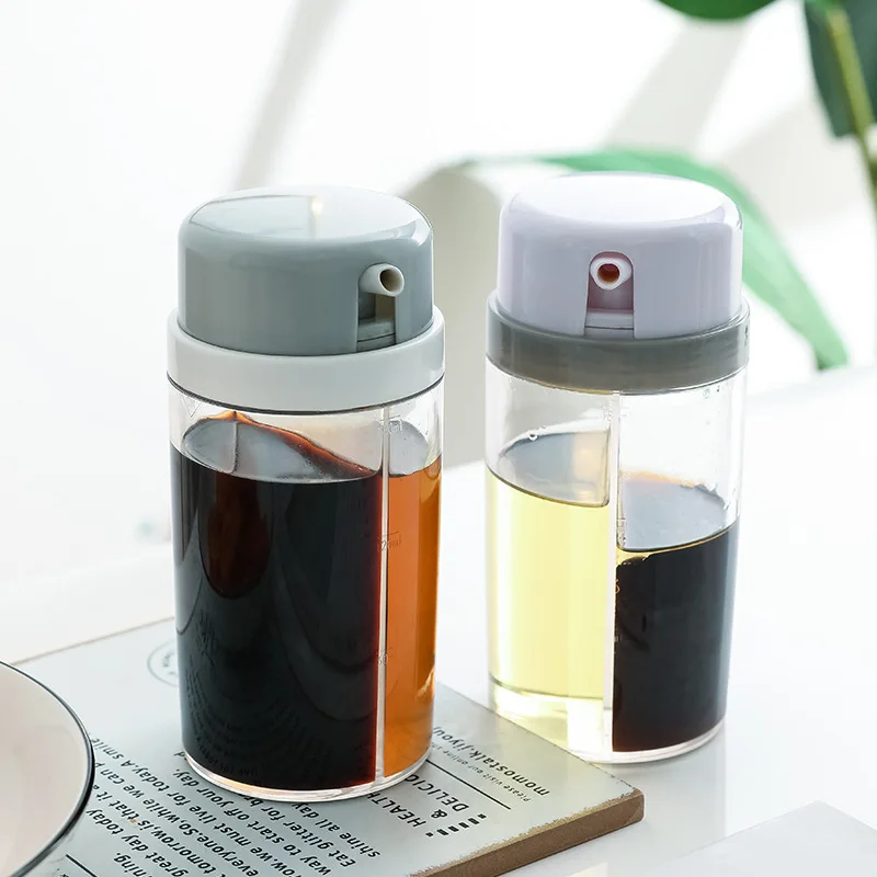

Kitchen supplies two-in-one plastic bottle household leak-proof oil jar seasoning seasoning bottle