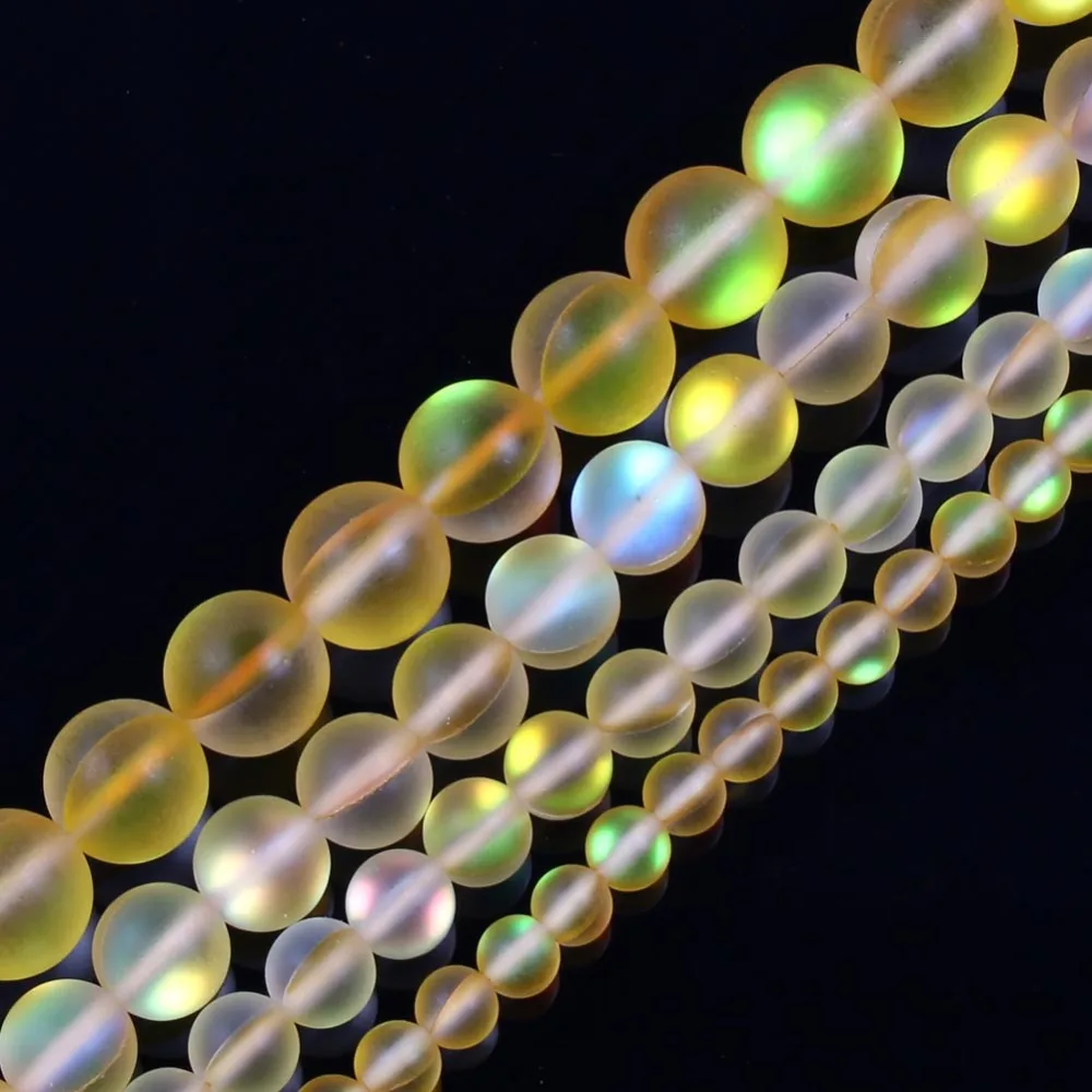 15 &quotжелтый круглый Блестящий Матовый австрийский кристалл тусклый полированный