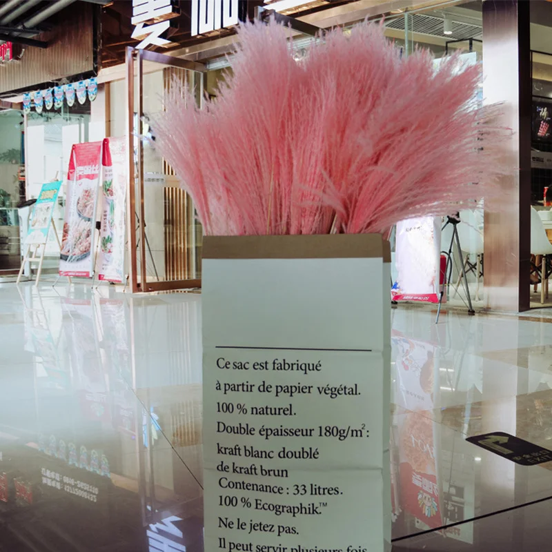 

10Pcs Reed Bunch Dried Pampas Wedding Flower Bunch Bulrush Bouquets Dried Flowers Reed Home Flower Arrangement ALS88