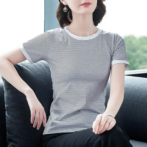 

T-shirt Women 2019 New Women dark gray White T Shirt summer Cotton T shirt